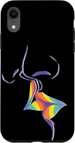 Vista 25 de Funda de regalo LGBT Lesbian Gay Pride LGBTQ Kiss Rainbow para iPhone 17