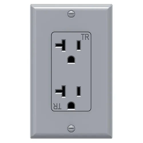 Vista 7 de WEBANG Toma de pared decorativa de 20 amperios y 125 V, receptáculo dúplex resistente a manipulaciones para uso residencial y comercial, placa
