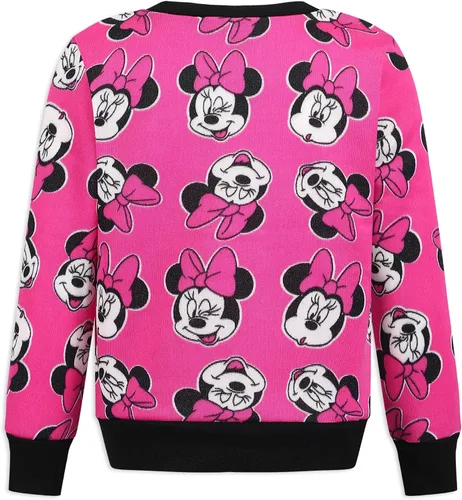 Vista 3 de Disney Minnie Mouse - Conjunto de sudadera y pantalón deportivo para niñas pequeñas - Rosa
