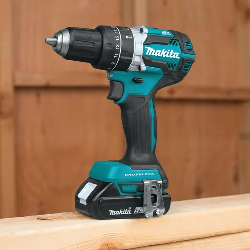 Vista 2 de Makita XPH12R 18V LXT Kit de taladro de martillo inalámbrico compacto sin escobillas de iones de litio de 1/2 pulgada (2.0Ah)