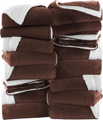 Vista 14 de IR Imperial Rooms Mantas Sherpa de color rosa bebé tamaño King para cama – Paquete al por mayor de 9 mantas Sherpa – Manta suave y esponjosa