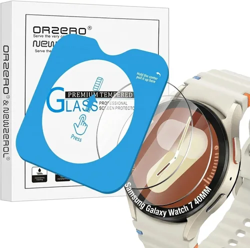 Vista 24 de Orzero - Protector de pantalla de vidrio templado compatible con Garmin Forerunner 70/170/170 Music/165/165 Music 1.677 in, protector de pantalla