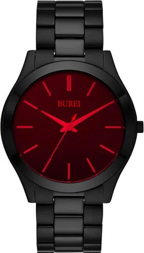 Vista 9 de BUREI Men Watches Gifts for Men Fashion Stainless Steel Analog Quartz Waterproof Watches for Mens