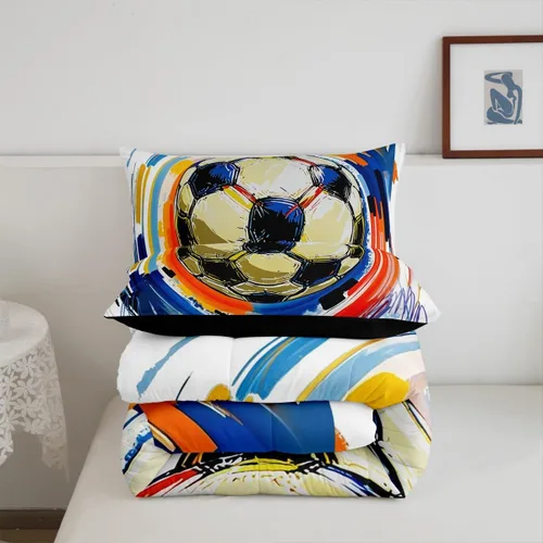 Vista 150 de Juego de ropa de cama de baloncesto para niños y adolescentes, juego de edredón deportivo para niños, tamaño matrimonial, suave, ligero, decoración