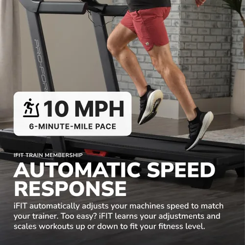 Vista 3 de Proform Cintas de correr de carbono: cintas de correr para caminar y correr con ventilador integrado y diseño de ahorro de espacio