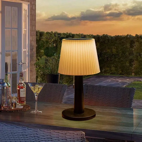 Vista 8 de Beautyard Lámparas solares de mesa para exteriores e interiores, regalos de Navidad, 3 modos de iluminación, 4000 mAh LED para cuidado de los ojos