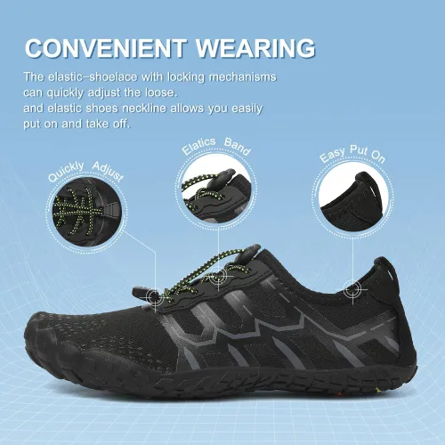 Vista 6 de Zapatos de agua para mujeres y hombres, zapatos de playa, zapatos de natación, zapatos de piscina, zapatos de río, zapatos descalzos de secado