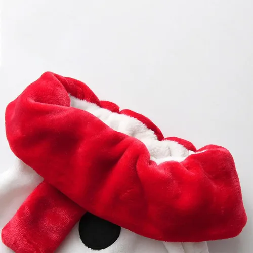 Vista 6 de MAINESAKA Conjunto de disfraz de Navidad para bebé, niño y niña, disfraz de Papá Noel, disfraz de monstruo peludo verde