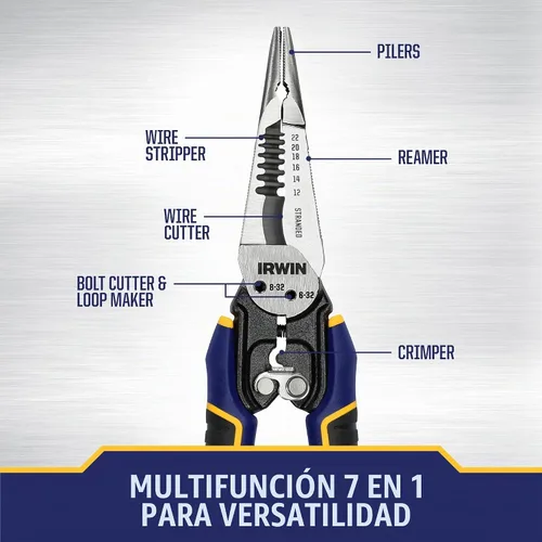 Vista 3 de IRWIN VISE-GRIP Pelacables, multifunción 7 en 1 (IWHT84002)