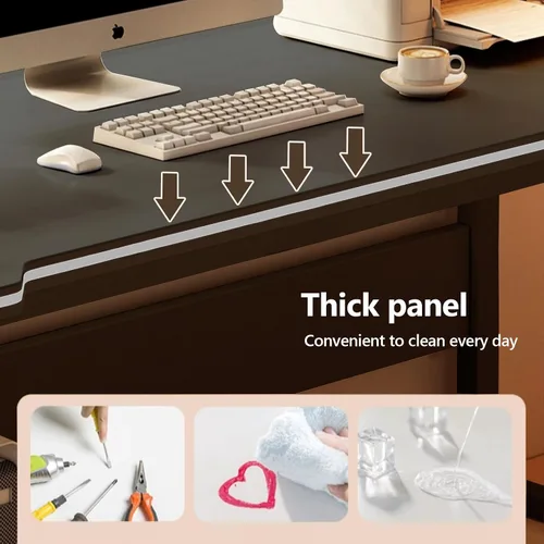 Vista 4 de Gaming Desk Computer Writing Table Student Art Modren Simple Style PC Wood Suitable for Home, Office