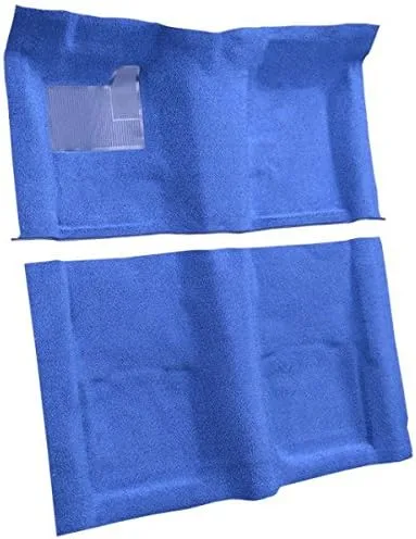 Vista 2 de ACC Alfombra automotriz compatible con Chevrolet Camaro 1967 a 1969, 2 piezas (501-negro 80-20 bucle)