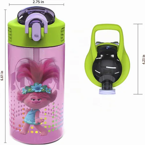 Vista 2 de Botella de agua Trolls 2