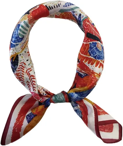 Vista 17 de FONYVE Bufandas 100% de seda de morera para mujer, bufanda cuadrada ligera de satén para la cabeza, bufanda pequeña de seda para dormir, 21 x 21