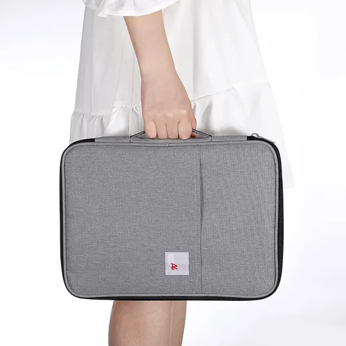 Vista 7 de BTSKY Organizador universal A4 para documentos, impermeable, organizador de equipo de viaje, con cremallera, bolsa de archivos de documentos
