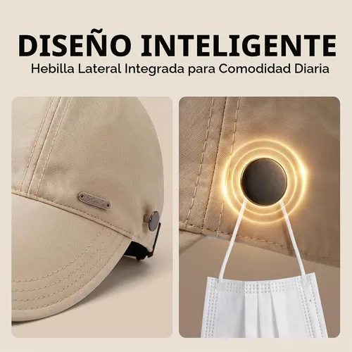 Vista 7 de Sombrero de sol de ala ancha para mujer, sombreros de pesca para senderismo con apertura de cola de caballo Marrón café
