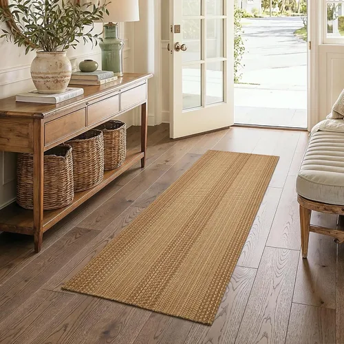 Vista 22 de MatEssenz Alfombrillas de cocina de 20 x 30 pulgadas para piso, alfombras de cocina tejidas, lavables a máquina, estilo bohemio, antideslizantes