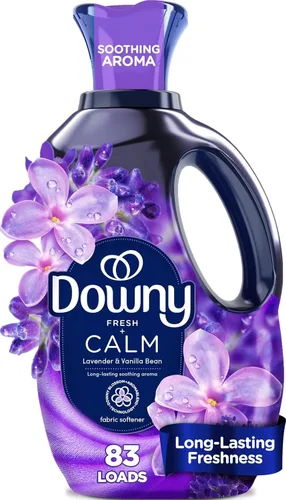 Vista 17 de Downy Líquido suavizante de telas ultrasuave, calma, lavanda y vainilla, 26 onzas líquidas, 39 cargas