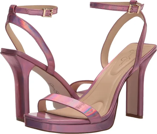 Vista 8 de Jessica Simpson Adonia - Sandalias de tacón alto para mujer, Rosa claro Irid
