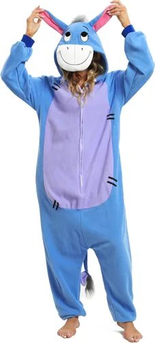 Vista 4 de NAITOKE Pijama de animal para adultos, disfraz de Halloween, cosplay