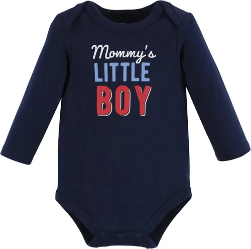 Vista 3 de Hudson Baby Body unisex de algodón de manga larga, para bebé