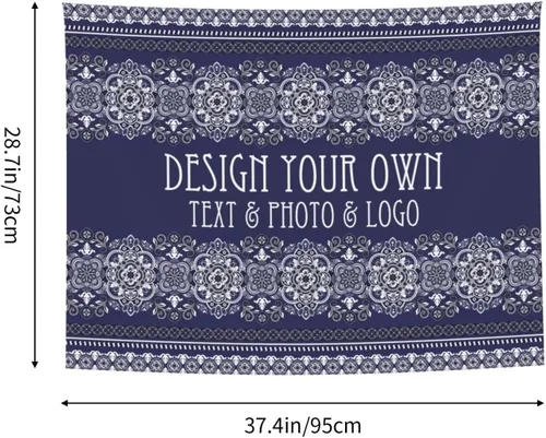 Vista 5 de FAMILOVE Tapiz de pared personalizado, para colgar en la pared, bohemio, hippie, mandala tapiz para dormitorio, estético, regalos para hombres
