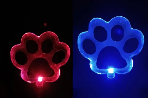 Vista 2 de Starry Illuminate - Juego de 2 luces solares de estaca para jardín, estilo cambiante de color (pata de perro)