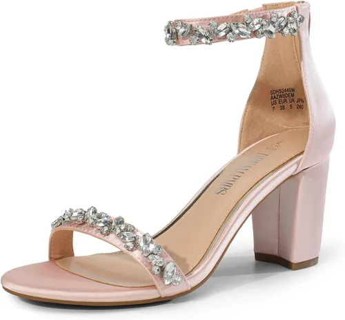 Vista 20 de DREAM PAIRS - Sandalias de tacón grueso y bajo para mujer