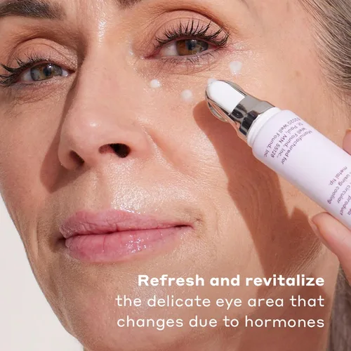 Vista 2 de Womaness Abridor de ojos Crema para debajo de los ojos para hinchazón - Líneas finas y ojeras - Tratamiento antienvejecimiento con ácido
