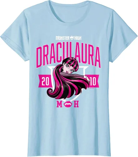 Vista 58 de Monster High -Camiseta Colegiada Draculaura Gris asfalto