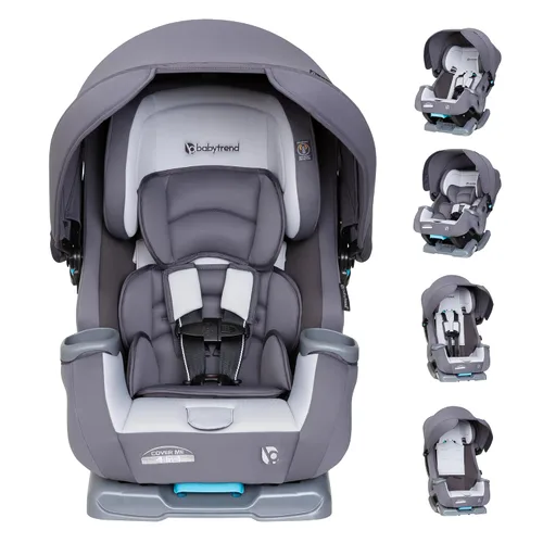 Vista 15 de Baby Trend Cover Me - Asiento convertible 4 en 1 para niños pequeños con toldo ajustable/extraíble para protección solar y 2 portavasos, color negro