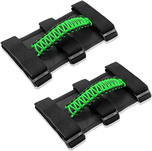 Vista 12 de Accesorios para Jeep Wrangler, barra antivuelco, mango de agarre con moldura para manija compatible con Jeep Wrangler YJ TJ JK JKU JL JLU 1955-2023