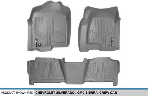 Vista 5 de Alfombrillas de piso MAXLINER juego de revestimiento de 2 filas para Cadillac Escalade ESV 2002-2006