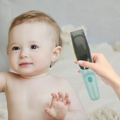 Vista 5 de Beaupretty Cortadora de pelo silenciosa con hoja de cerámica, herramienta de corte de pelo portátil ligera para niños recién nacidos y kit de aseo