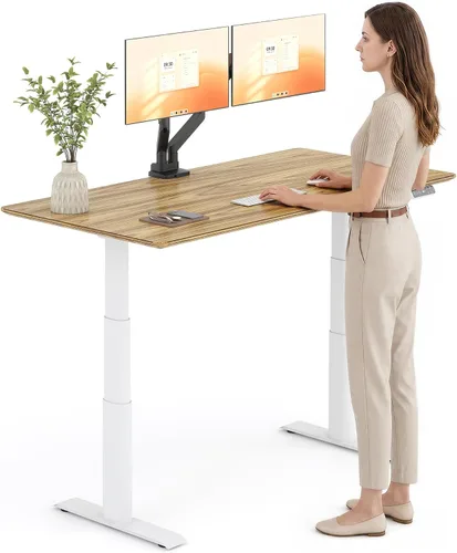 Vista 13 de FLEXISPOT E8 Premium North American - Escritorio de pie de nogal negro