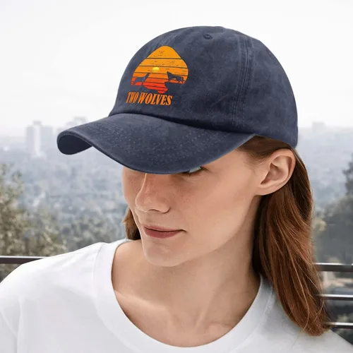 Vista 5 de Hats Two Wolves Baseball Caps, Vintage Dad Hats for Women