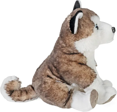 Vista 5 de Wild Republic Husky, patas y garras, animal de peluche, 12 pulgadas, regalo para niños, juguete de peluche, botellas de agua recicladas