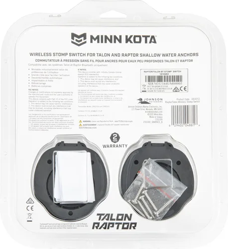 Vista 8 de Minn Kota Interruptor inalámbrico Bluetooth Stomp para Raptor y Talon