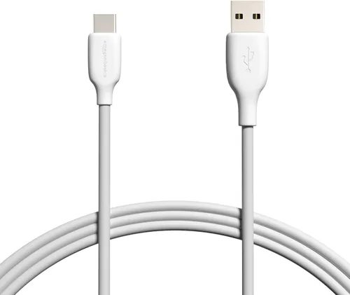 Vista 7 de Amazon Basics, Cable de carga rápida USB-C a USB-A 2.0, 480Mbps de velocidad, certificado USB-IF, para Apple iPhone 16/15, iPad, Samsung Galaxy