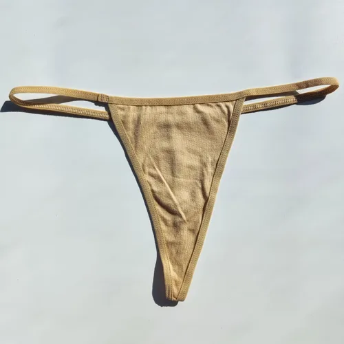 Vista 5 de Paquete de 5 tangas sexy de algodón para mujer, ropa interior sin costuras