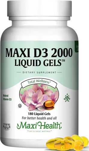 Vista 9 de Maxi Health Tabletas de vitamina D3 de 2000 UI – Apoyo inmunológico, salud ósea y función muscular – Suplemento de vitamina D de 2000 UI