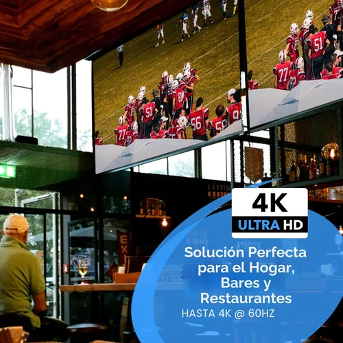 Vista 6 de OREI UltraHD 4K @ 60 Hz 1 X 4 HDMI Splitter 1 entrada 4 salidas 4 puertos 4: 8-Bit - HDMI 2.0, HDCP 2.0, 18 Gbps, EDID, Duplicar / Reflejar