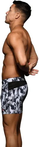 Vista 4 de Andrew Christian Pantalones cortos de malla elásticos VPL para gimnasio