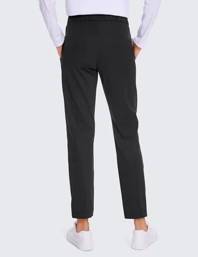Vista 2 de CRZ YOGA - Pantalones deportivos de golf elásticos en 4 direcciones para mujer, pantalones de trabajo de vestir de 78, con bolsillos, para deportes