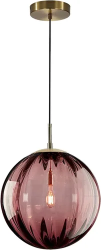 Vista 12 de KCO Iluminación Moderna de Mediados de Siglo Lámpara Colgante de Globo de 3 Luces Lámpara Colgante de Latón Dorado Lámpara Colgante de Luz Múltiple