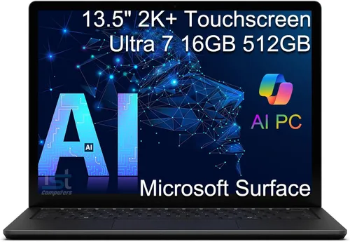 Vista 11 de Microsoft Surface Laptop 6, Intel Ultra 7 165H, RAM DDR5 de 16 GB, SSD de 1