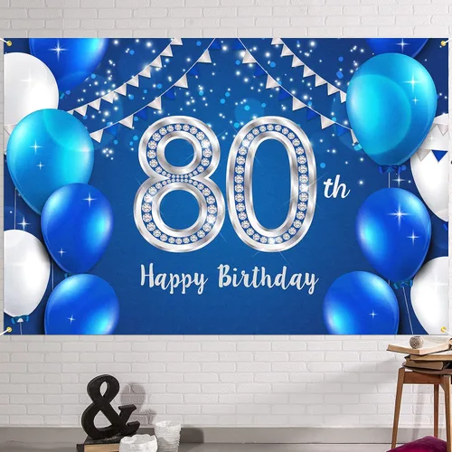 Vista 23 de HAMIGAR Fondo de pancarta de feliz cumpleaños número 10 de 6 x 4 pies, decoraciones de cumpleaños de 10 años, suministros de fiesta para niñas