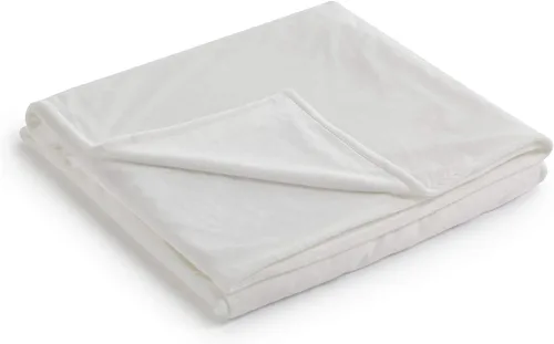 Vista 28 de RelaxBlanket - Funda de edredón de 60 x 80 pulgadas para manta con peso Algodón premium de 180GSM Gris oscuro