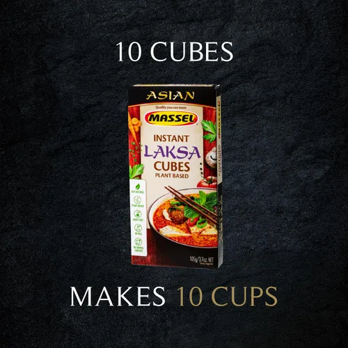 Vista 6 de Massel Instant Laksa - Cubos de caldo de caldo, sin MSG, base de sopa sin gluten, paquete a granel (6 x 3.70 oz)