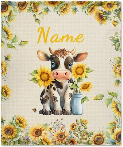 Vista 8 de Manta personalizada con nombre, suave, acogedora y ligera, con nombre para sofá o cama, regalo personalizado, unisex, tamaño XS, 40 x 30 pulgadas