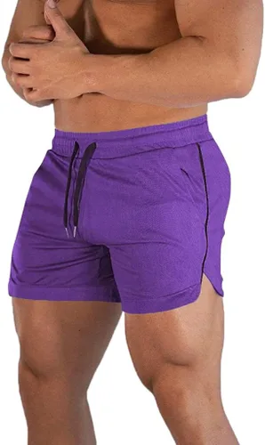 Vista 15 de EVERWORTH Pantalones cortos deportivos para hombre, pantalones cortos de entrenamiento para gimnasio, pantalones cortos casuales para correr